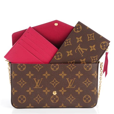 lv wallet on chain felicie|louis vuitton félicie pochette.